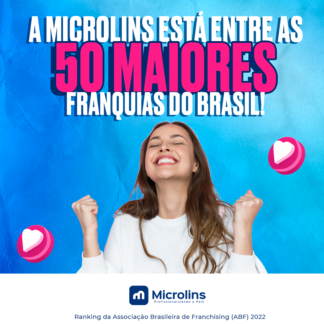 Microlins está entre as 50 maiores franquias do Brasil