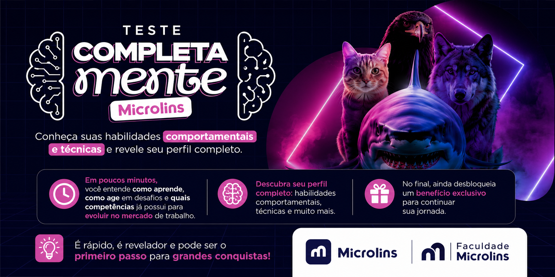 isca teste completamente, teste vocacional grátis